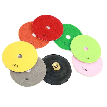 Specialty Diamond 5 Inch Diamond Polishing Pad Set E5SET